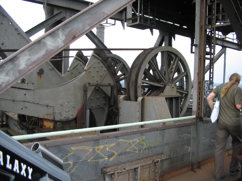 top floor of the blast-furnace / am obersten Stock des Hochofens