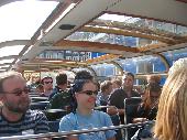 On the canal boat. Puupenni and pooca closest to the camera.