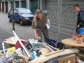 a wallet in the rubbish: 