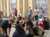 A short rest after the tour thru the palace