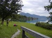Another view of this lake. The town of Kochel am See on the banks of the lake.