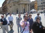 The group arrives in Piazza del Popolo, original meeting place: Pietropole, Starcaptain. Claudio vda, Presidente follow Sharatan3, Giulcenc family and Ewri