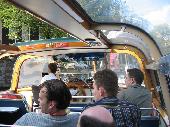 Maneuvering a long boat through the narrow canals isn't particularly easy