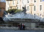 On the way to train station: Piazza della Repubblica, Fontana delle Naiadi (Fountain of the Naiads).